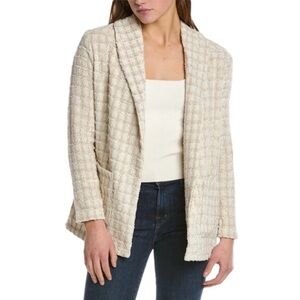 NWT BB DAKOTA STEVE MADDEN THE GEEK TAN IVORY TWEED BLAZER XL